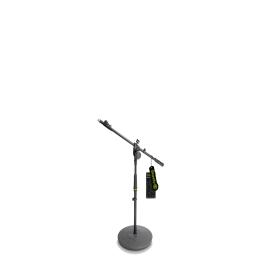 Gravity GMS2222B Heavy Duty Microphone Stand حامل " سناند " لاقط من قرفتي الألمانية قصير بقاعدة دائرية حديدية يزن 3.5 كيلوجرام مناسب للمساجد والمدارس والحفلات 